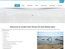 Tablet Screenshot of lindenparkresort.net